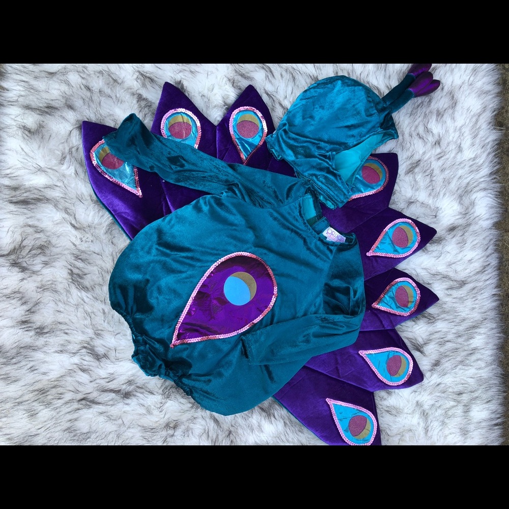 Peacock halloween costume for toddler